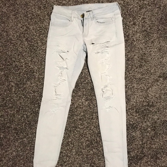 American Eagle Outfitters Denim - Light distress Skinny Jeans